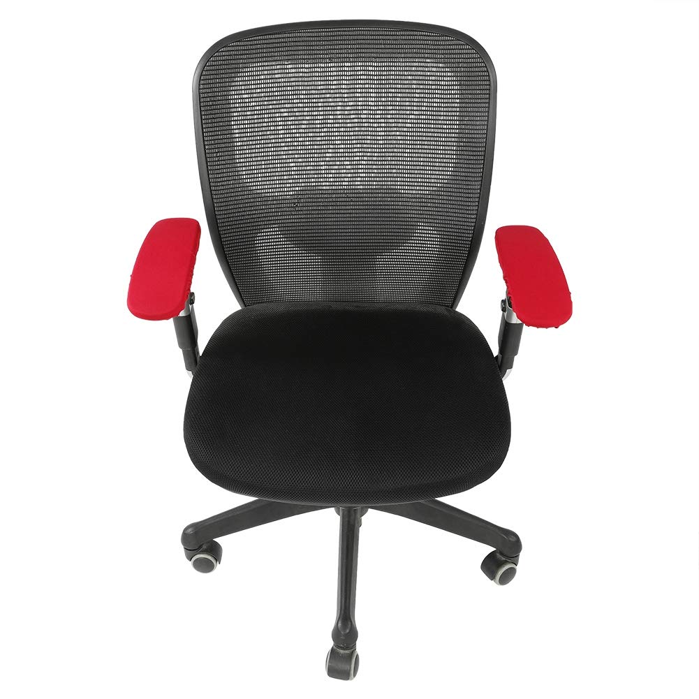 Ergonomic Armrest Covers for Office & Gaming Chairs - Soft Elbow Support Pads, Comfortable Desk Chair Armrest Protectors (Wine Red) - Perfect for Home Office, Gaming Setup & Workspace Comfort