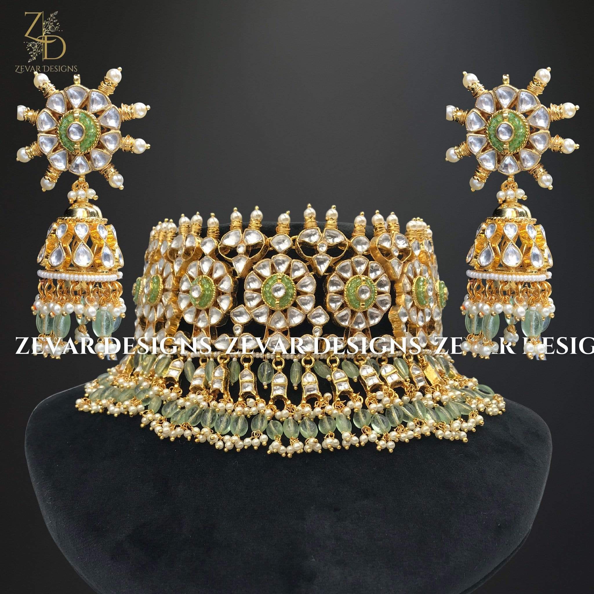 Exquisite Pachi Kundan Choker Set - Elegant Indian Bridal Jewelry for Women | Perfect for Weddings, Parties & Special Occasions