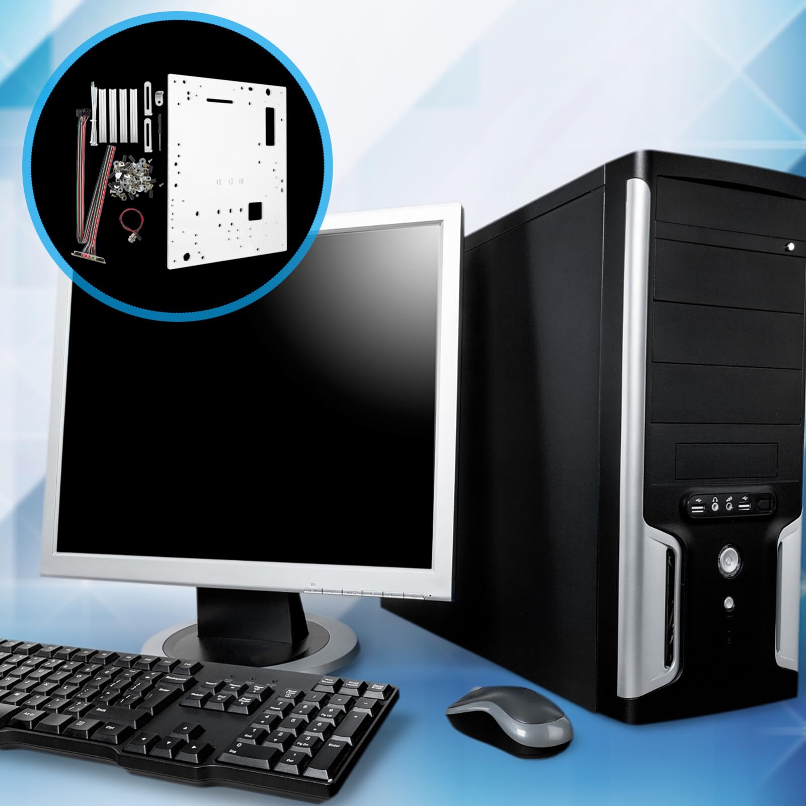 ARTIBETTER Open Air Computer Case - DIY PC Chassis Bracket for Gaming & Mining Rigs | High Airflow ATX/MATX/ITX Motherboard Support | Perfect for Custom Builds, Bench Testing & Showcase Setups
