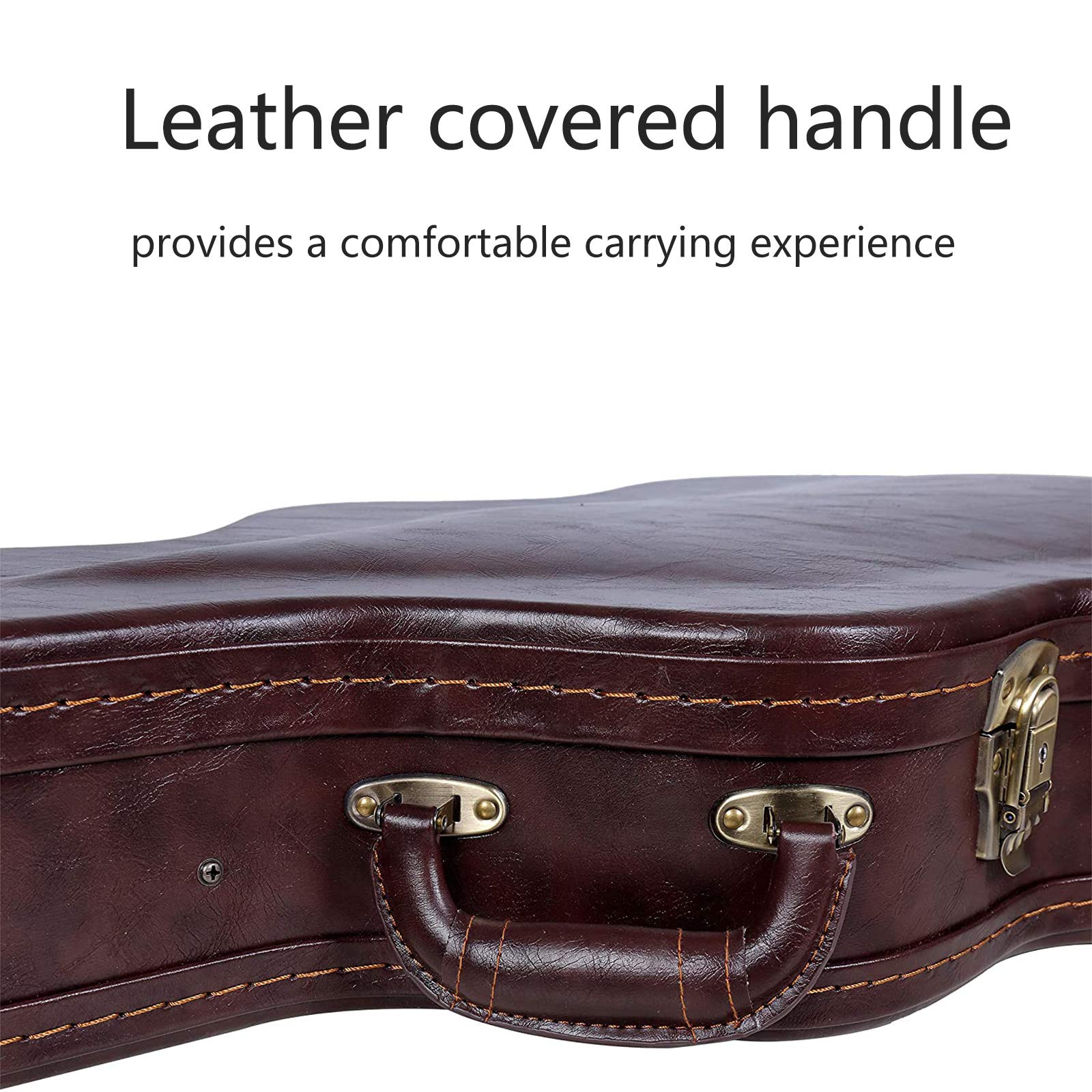 Crossrock CRW620STBR Electric Guitar Case - Fits Fender Telecaster & Stratocaster Style Guitars, Durable Brown Hard Shell Case - Perfect for Gigging, Travel & Stage Performances