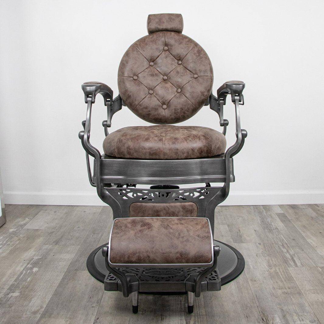 Professional Barber Chair for Salon & Home Use - Heavy Duty Hydraulic Styling Chair with Adjustable Height & Reclining Backrest - Perfect for Haircuts, Shaves & Styling