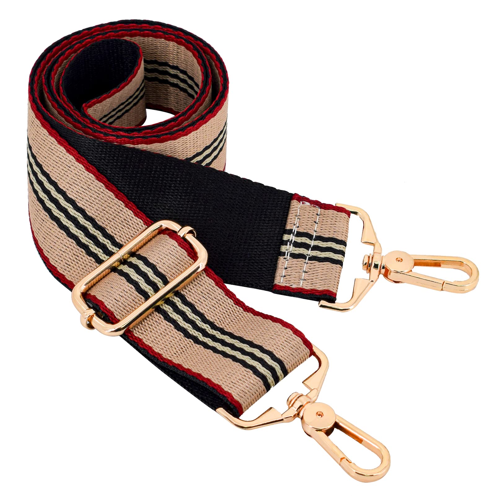 Metal Swivel Hook Replacement Strap for Crossbody Bags, Purses & Luggage - Adjustable Shoulder Strap with Durable Hardware - Perfect for Travel, Daily Use & Guitar Accessories