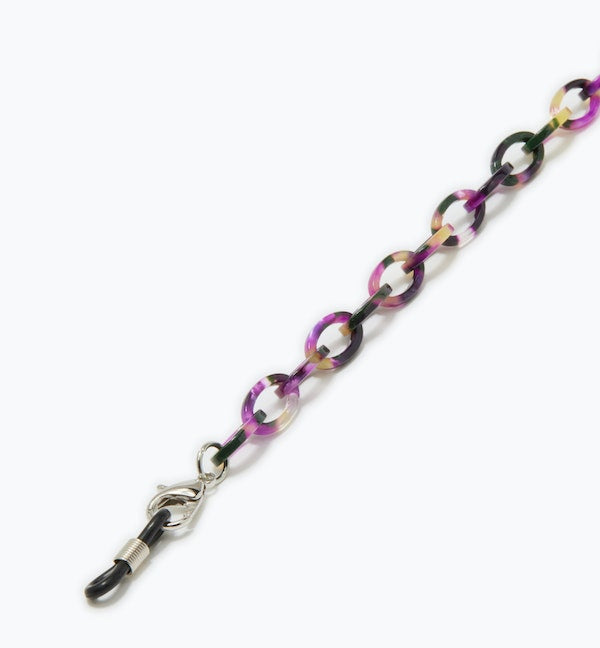 Stylish 700mm Slender Cable Acetate Eyeglass Chain - Perfect for Reading Glasses & Sunglasses Holder