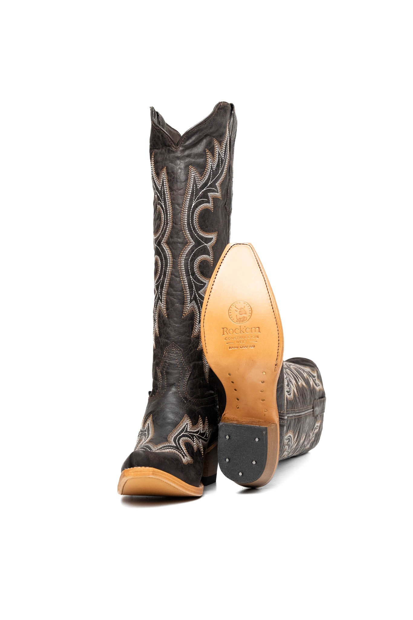 Odette Tall Snip Toe Cowgirl Boots for Women - Western Riding Boots with Pointed Toe & Stacked Heel | Perfect for Country Dancing, Rodeo Events & Fashion Outfits