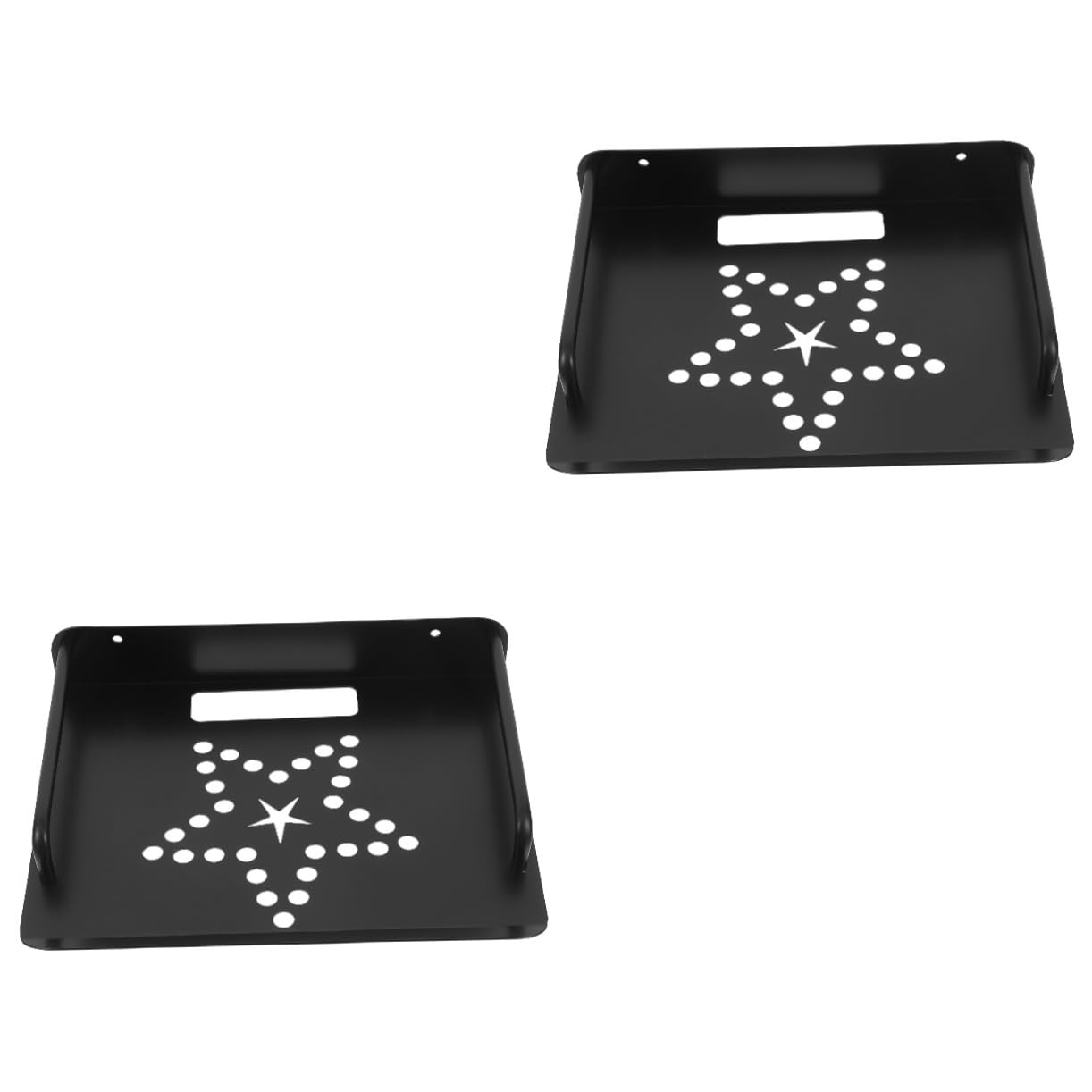 Lurrose 2-Pack Wall Mount Projector Bracket & Router Holder - Adjustable Wall Shelves for Home Network Equipment, Cable Management & Storage - Perfect for Home Theater, Office & Gaming Setup