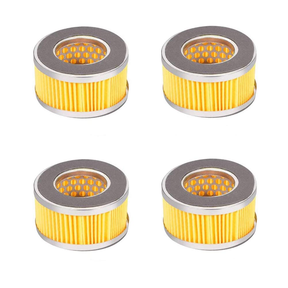 4 PCS Replacement Air Compressor Intake Paper Filter Elements (Type 1) - Compatible with Most Air Compressors for Workshop, Garage & DIY Projects