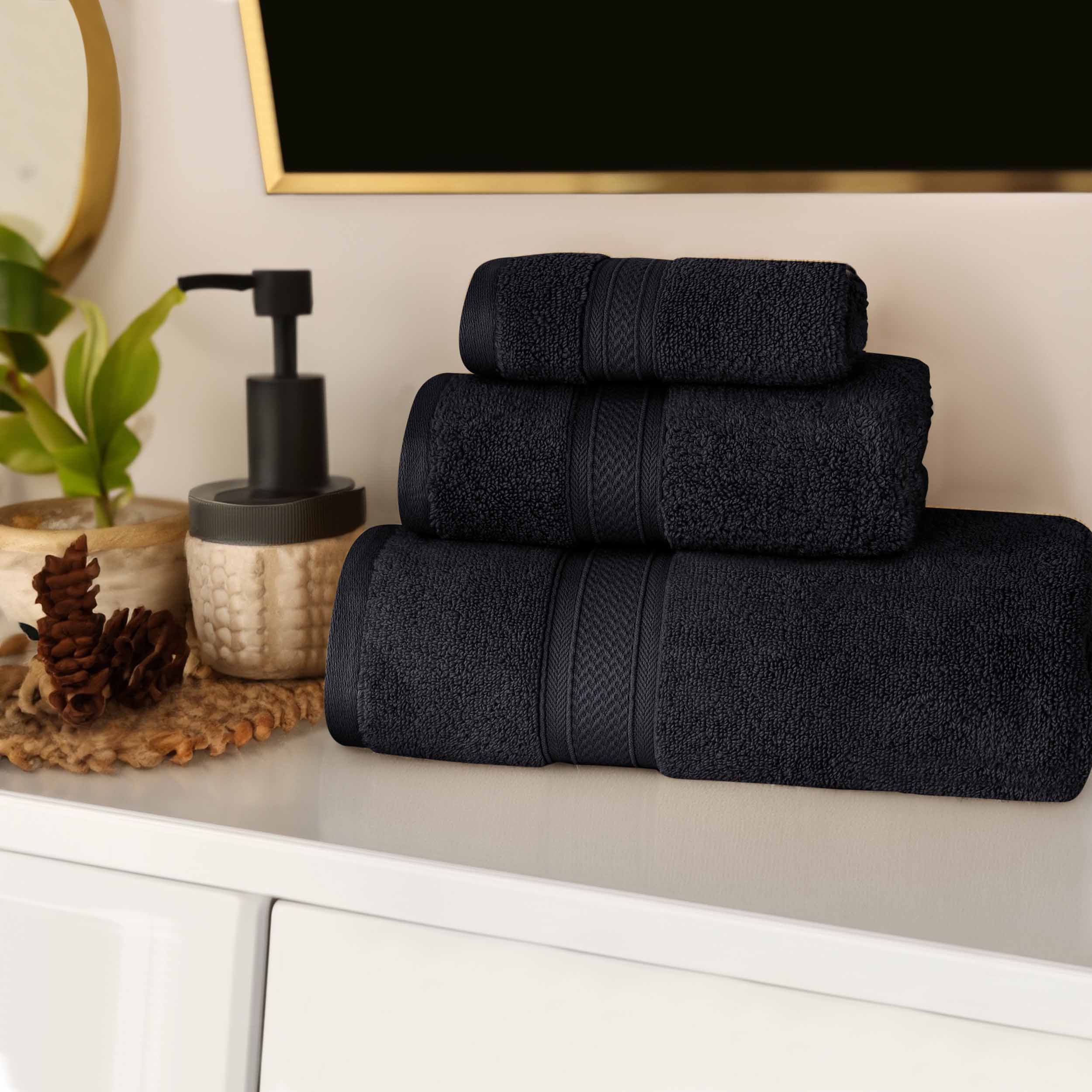 Premium 3-Piece Zero Twist Cotton Towel Set - Ultra Soft, Highly Absorbent & Elegant for Bathroom, Spa & Luxury Home Use