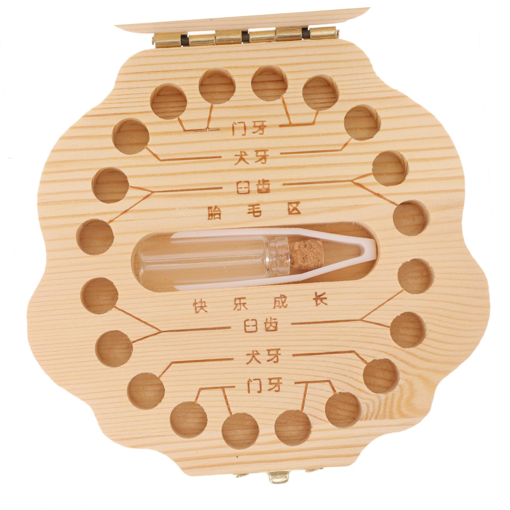 BIUDECO Wooden Tooth Box for Kids - Lost Tooth Holder & Container for Baby Teeth - Perfect for Tooth Fairy Gifts & First Tooth Keepsakes