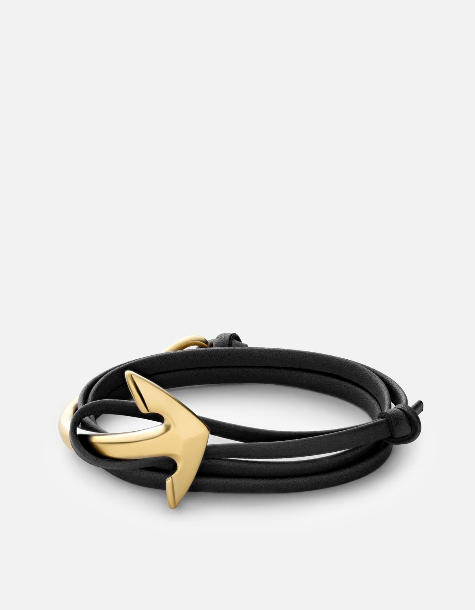 Premium Matte Gold Anchor Half Cuff Leather Bracelet - Stylish Nautical Jewelry for Women, Perfect for Beach Parties and Summer Outfits