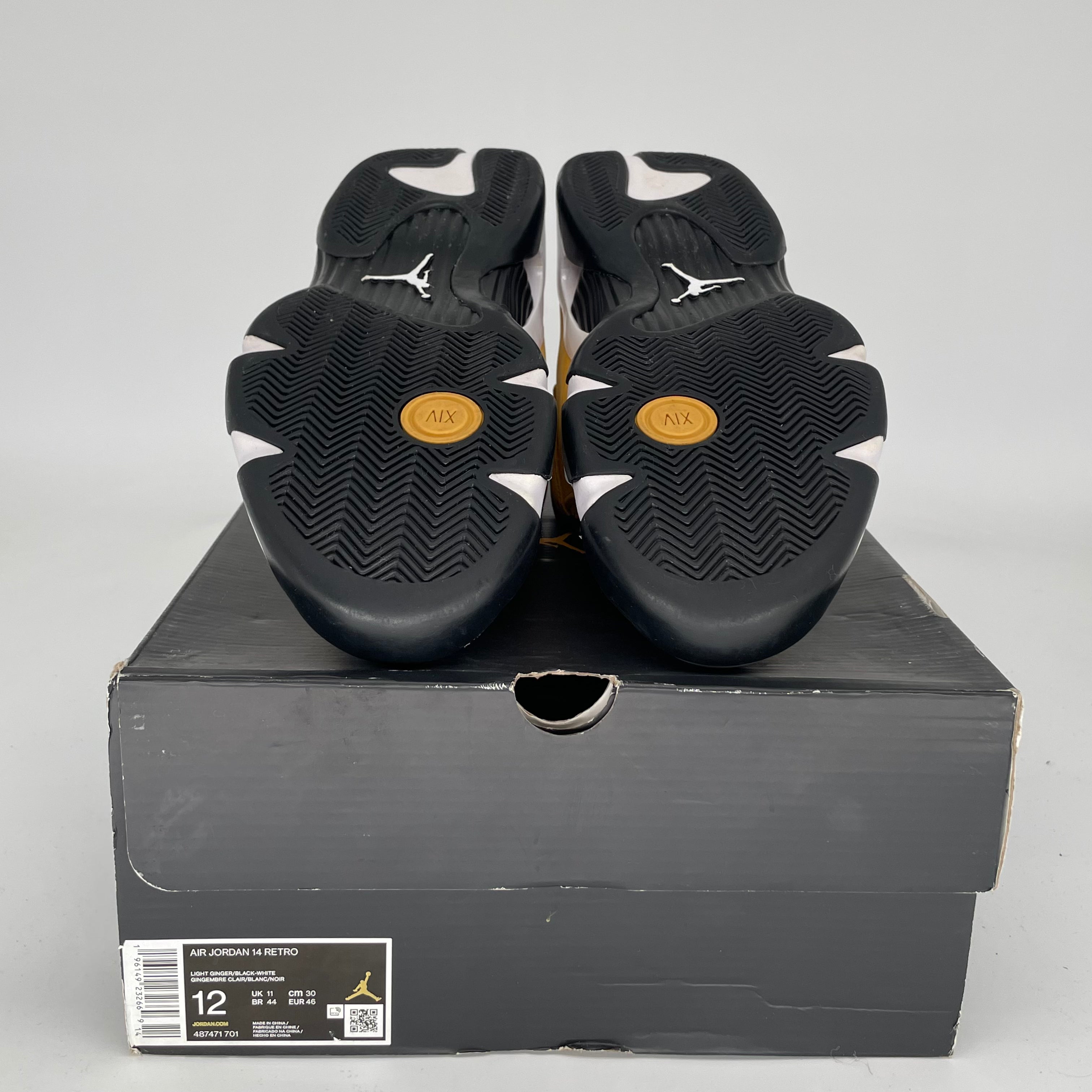 Air Jordan 14 Retro Light Ginger Men's Basketball Shoes Size 12 (487471-701) - Perfect for Streetwear & Court Performance