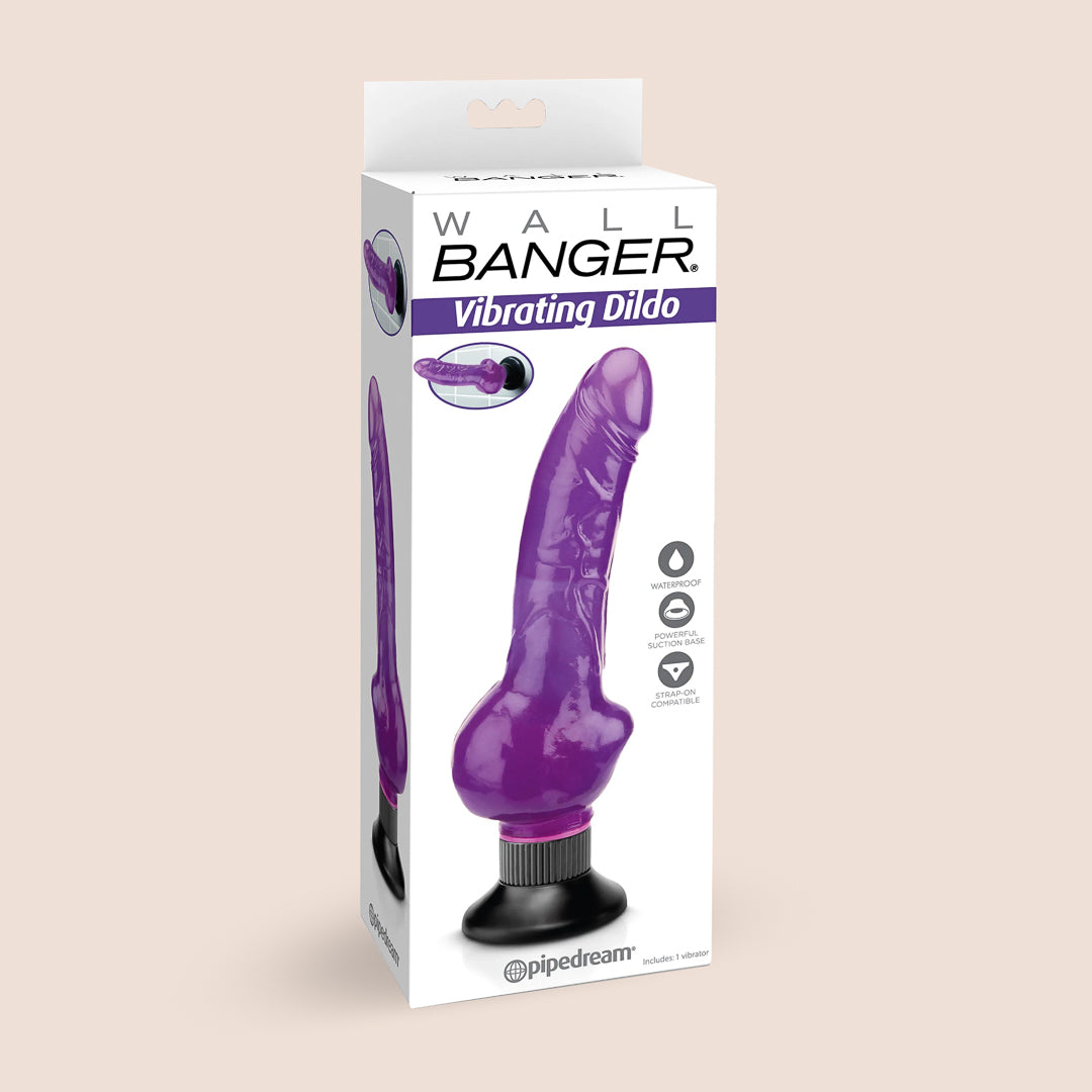 Wall Banger Vibrating Dildo with Suction Cup Base - Powerful Multi-Speed G-Spot Stimulator for Women, Waterproof & Rechargeable Adult Toy for Solo Play or Couples Use in Bedroom, Shower & Travel