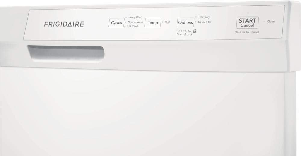 Frigidaire FFCD2413UW 24 Inch Built-In Dishwasher in White - Perfect for Modern Kitchens and Small Spaces
