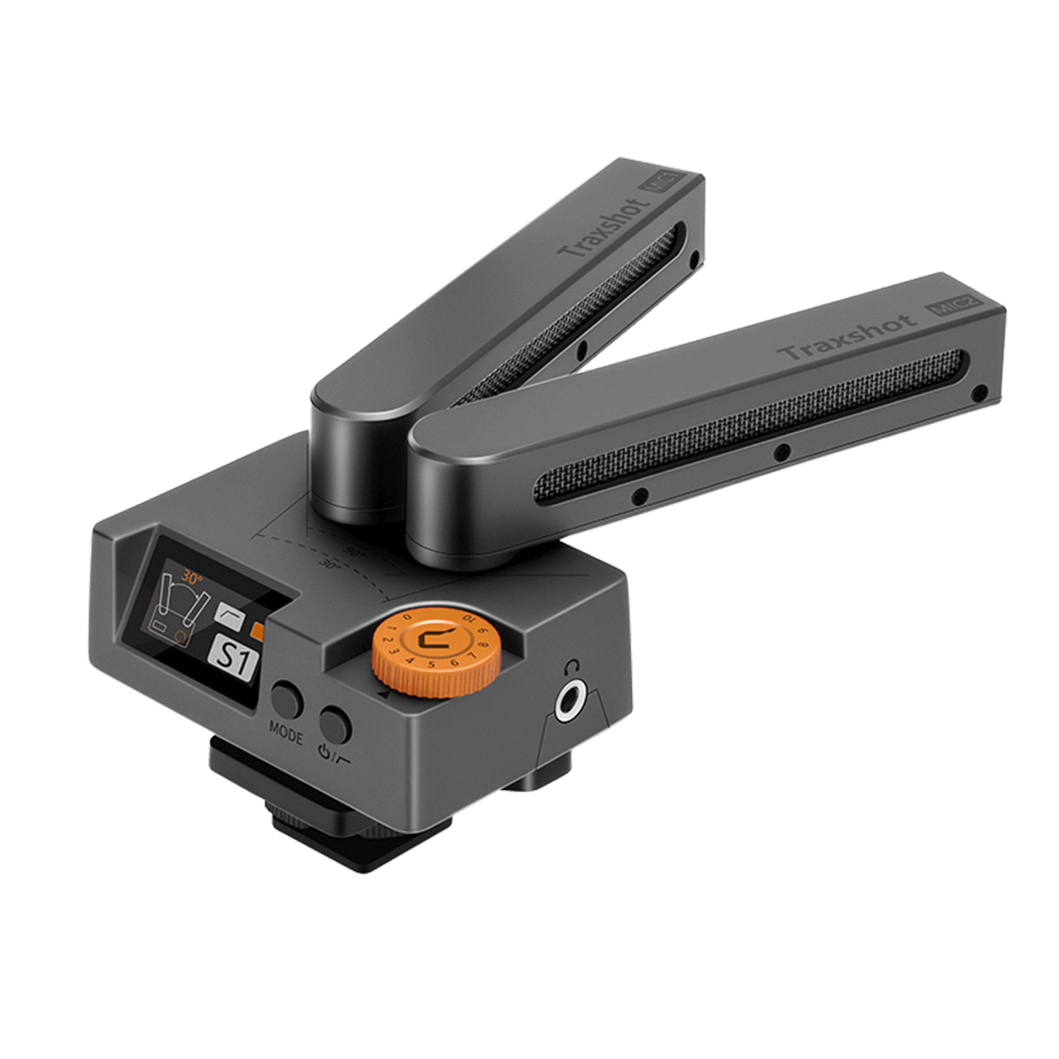 Audio Traxshot Transformable Camera Mount Shotgun Microphone - Professional Video Recording, Vlogging & Live Streaming (Clearance Sale)