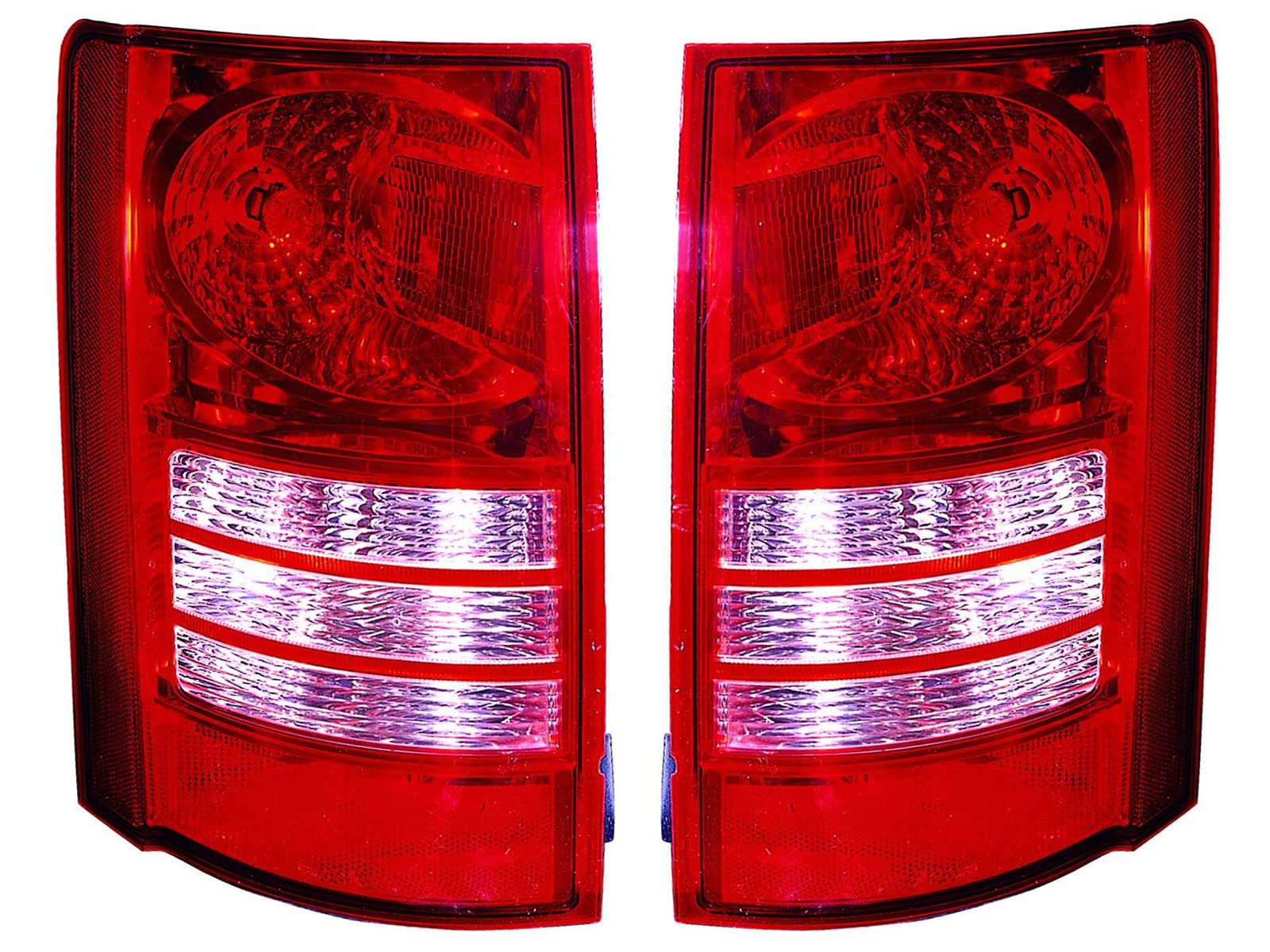 2008-2010 Chrysler Town & Country Tail Light Replacement Pair (Left & Right) with Bulbs - Compatible with Part Numbers 5113200AB, 5113201AB, CH2801179, CH2800179 - Perfect for Auto Repair & Restoration Projects