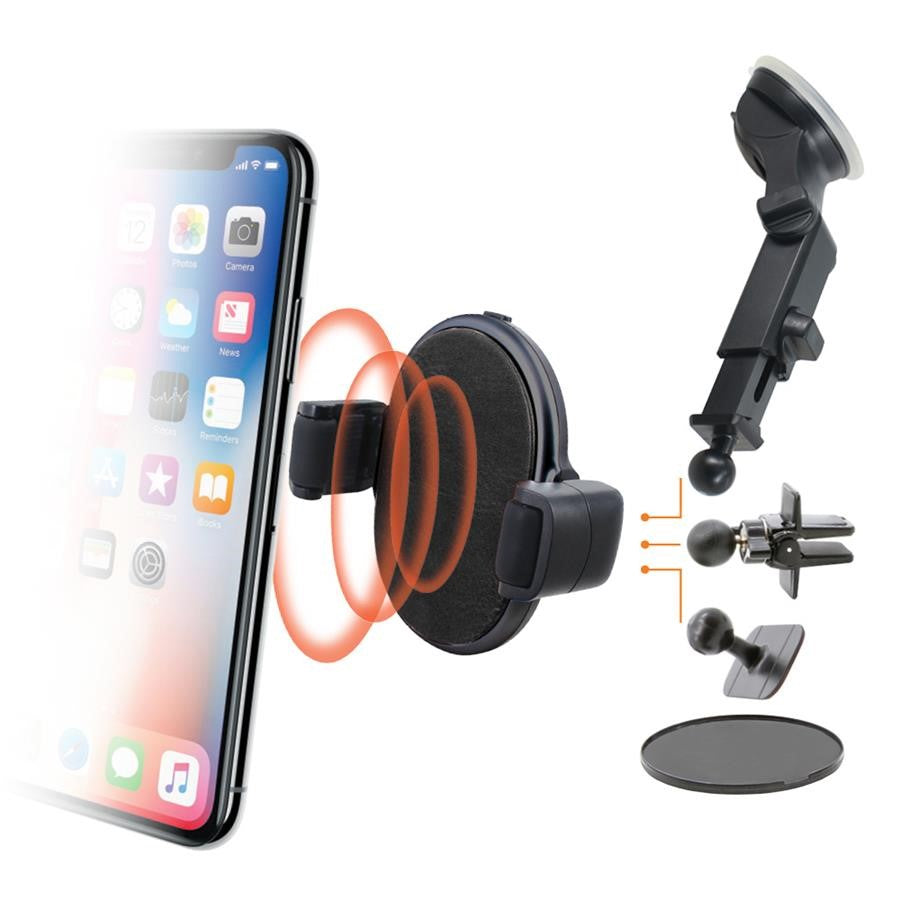 Smart Roller Wireless Charging Car Mount - Hands-Free Phone Holder for iPhone & Android - Perfect for Commuting, Road Trips & GPS Navigation