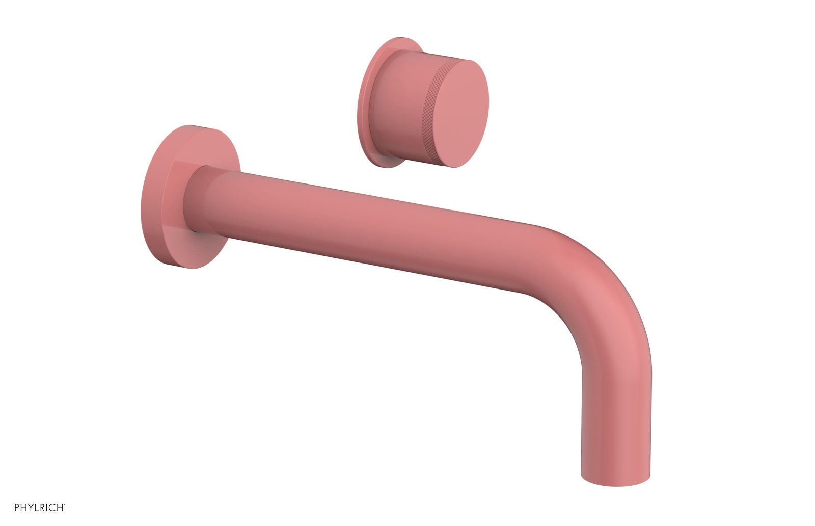 Basic II Single Handle Wall Lavatory Faucet Set with Knurled Handle - 230 18 - Perfect for Bathroom Sink, Powder Room, and Guest Bath Installation