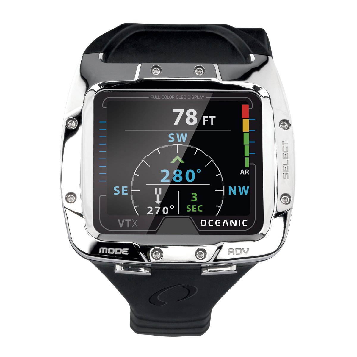 Oceanic VTX Scuba Diving Computer - Wireless Air Integration Receiver for Scuba Divers | Perfect for Deep Sea Diving, Wreck Exploration & Underwater Adventures