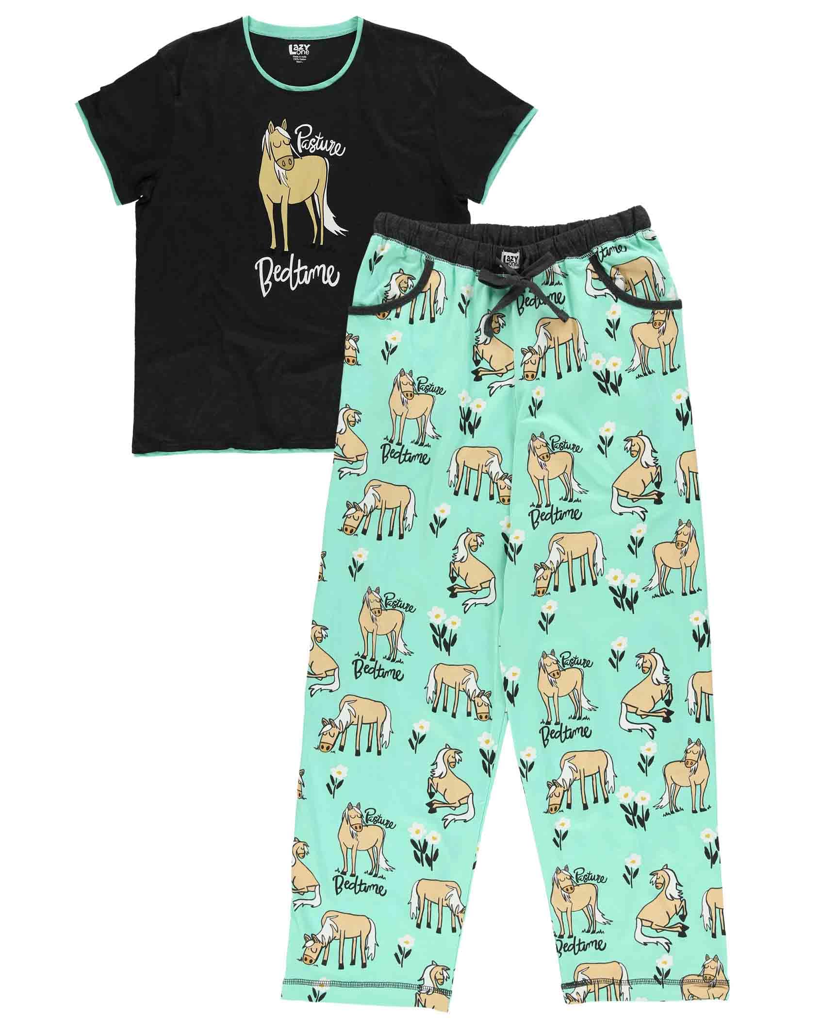 Lazy One Women's Pajama Set - Soft Short Sleeve Sleepwear with Cute Prints | Relaxed Fit Pajamas for Women | Perfect for Lounging, Sleepovers & Cozy Nights at Home