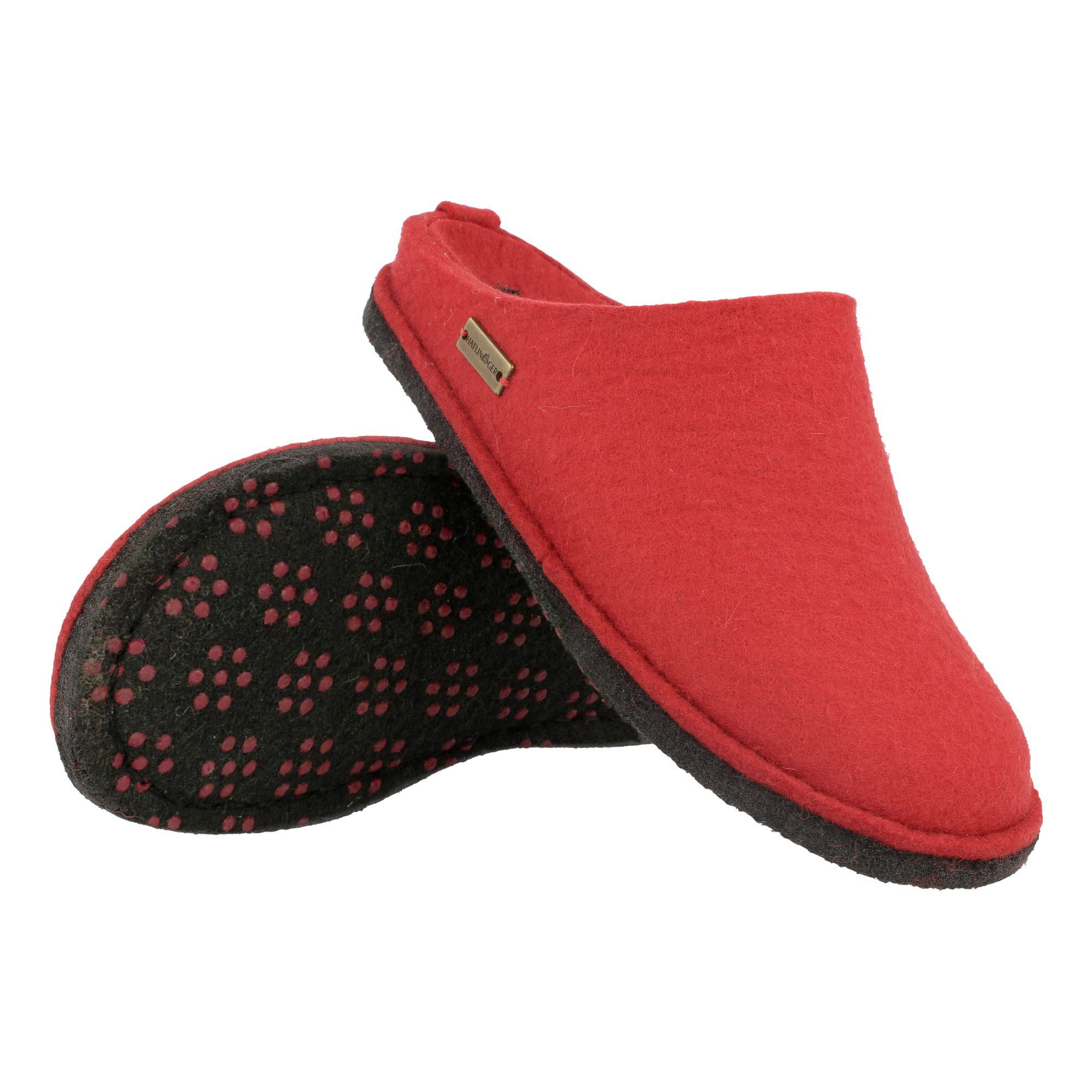 HAFLINGER Unisex Soft Felt Slippers - Cozy Home & Indoor Comfort