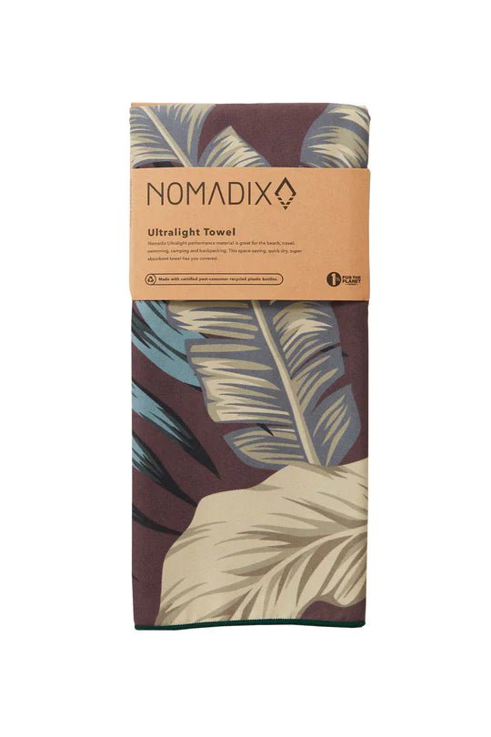 Nomadix Ultralight Travel Towel - Quick Dry, Compact & Lightweight for Camping, Hiking, Beach & Gym - Palms Night Design