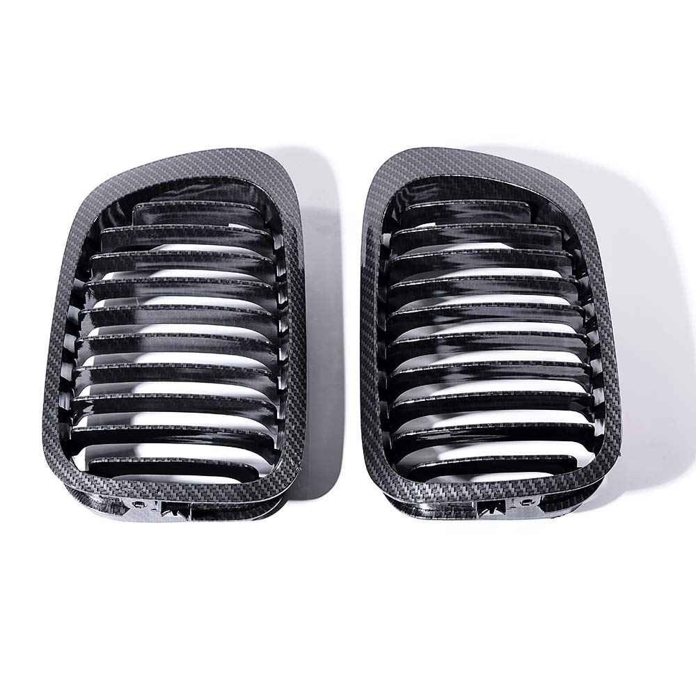 Astra Depot Carbon Fiber E46 Kidney Grille Compatible with 1999-2002 BMW 325Ci 330Ci 2-Door Coupe - Upgrade Your BMW's Front Grille for Enhanced Style & Performance