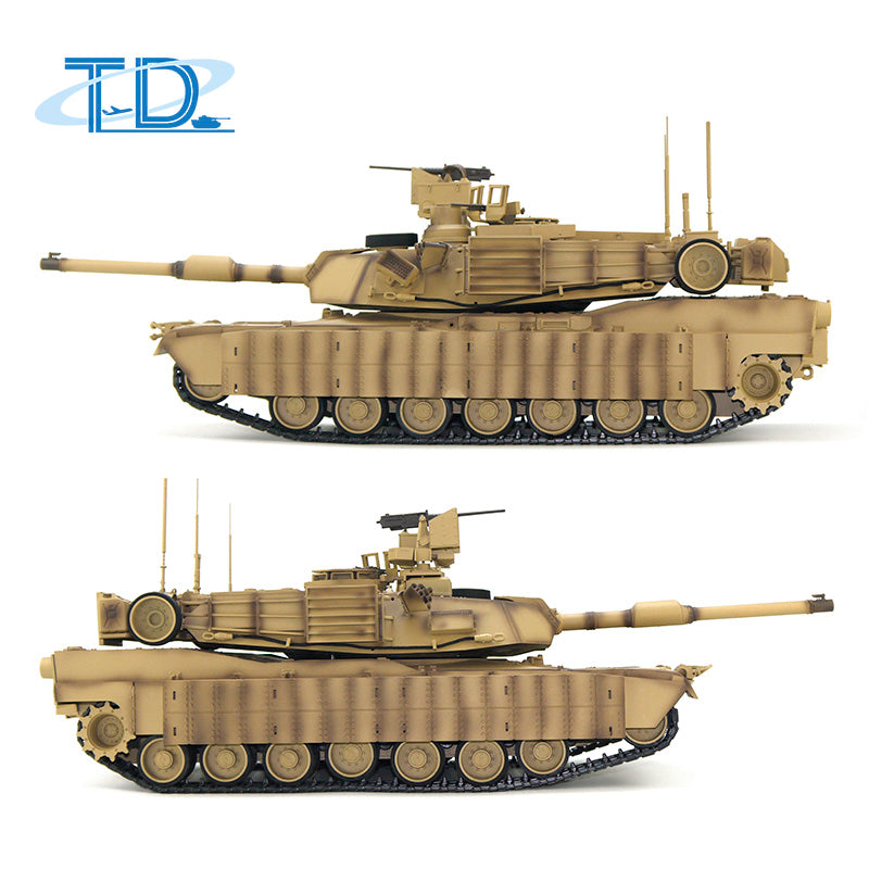1/16 Scale Tongde RC Infrared Battle Tank - Radio Controlled Panzer M1A2 Abrams SEP V2 Electric Military Tank with 320° Rotation, Barrel Recoil & BB Unit - Realistic Simulation Model for War Games, Collectors & Battle Scenes