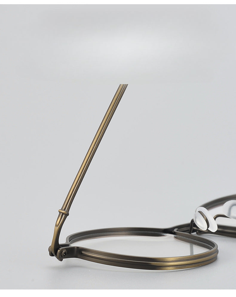 Vesper Titanium Round Glasses Frame - Lightweight & Durable Eyewear for Men & Women | Perfect for Reading, Driving & Fashion Accessories