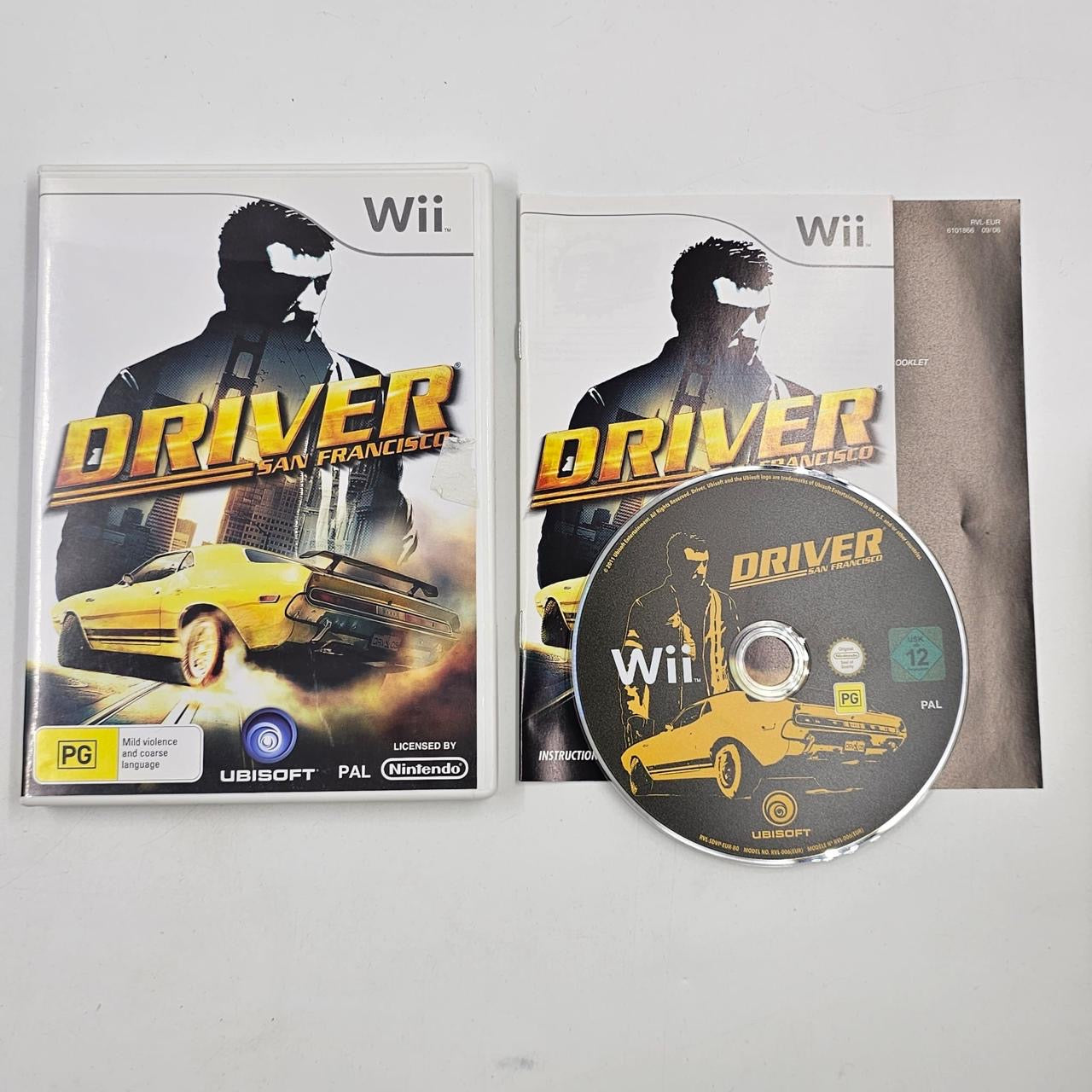 Driver San Francisco Nintendo Wii Game with Manual - PAL Version - Perfect for Racing Game Fans & Family Fun