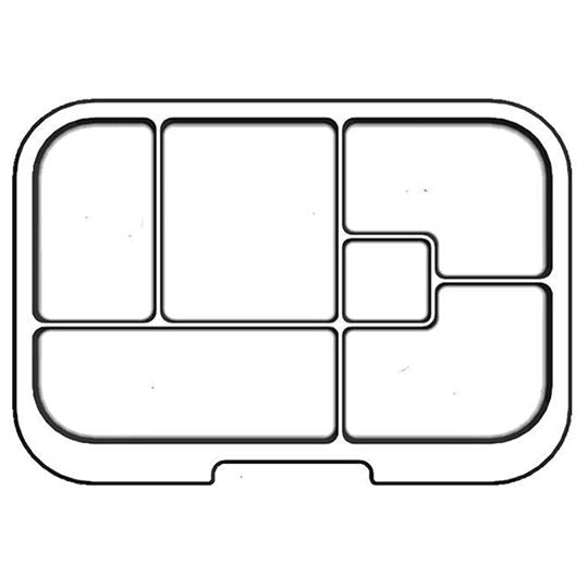 Munchbox Maxi 6-Tray Clear Food Storage Container - Perfect for Meal Prep, Snack Organization & Fridge Storage