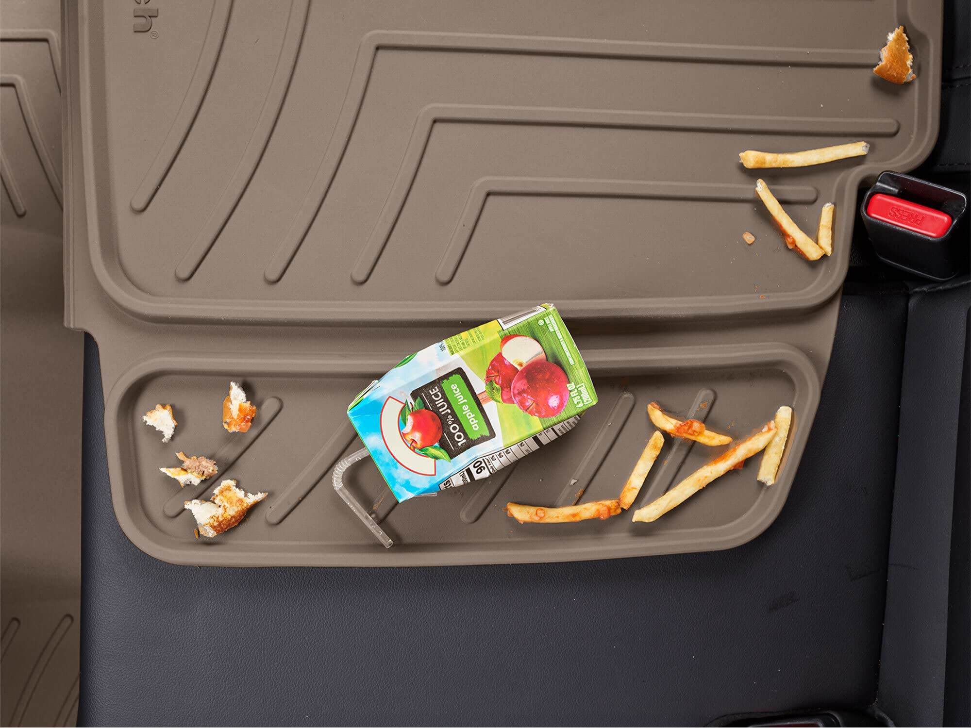 WeatherTech Child Car Seat Protector - Heavy Duty Car Seat Mat for Kids, Universal Fit, Waterproof & Non-Slip, Gray - Perfect for SUVs, Minivans & Sedans to Protect Leather & Cloth Seats
