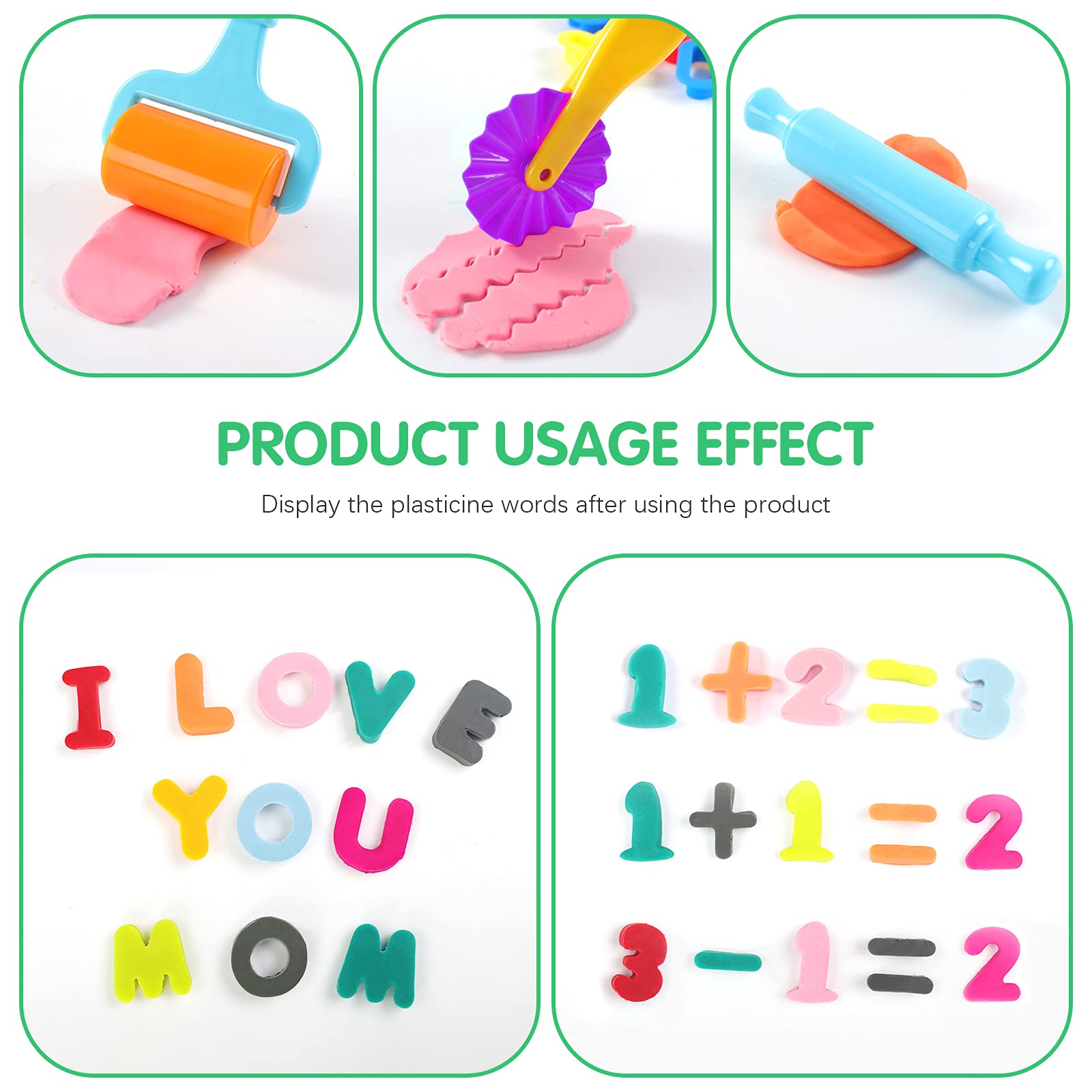 47 PCS Play Dough Tools Set for Kids - Alphabet Letters, Numbers, Symbols & Modeling Clay Accessories - Perfect for Preschool Learning, Arts & Crafts, Sensory Play & Creative Fun at Home or School