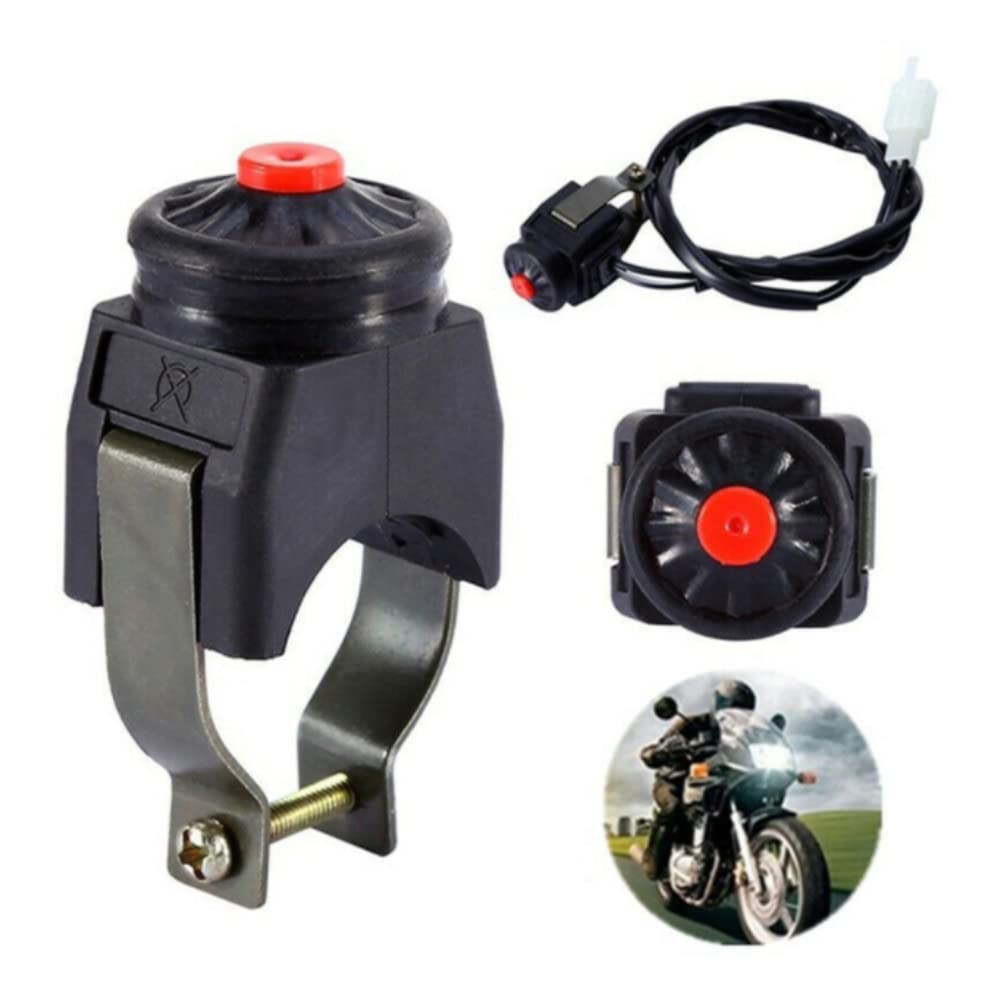 Universal 22mm Motorcycle Kill Switch Horn Button - Handlebar Mounted Stop Start Switch for Dirt Bike, ATV, Motorbike (Fits 110cc) - Perfect for Off-Road Racing & Trail Riding Safety