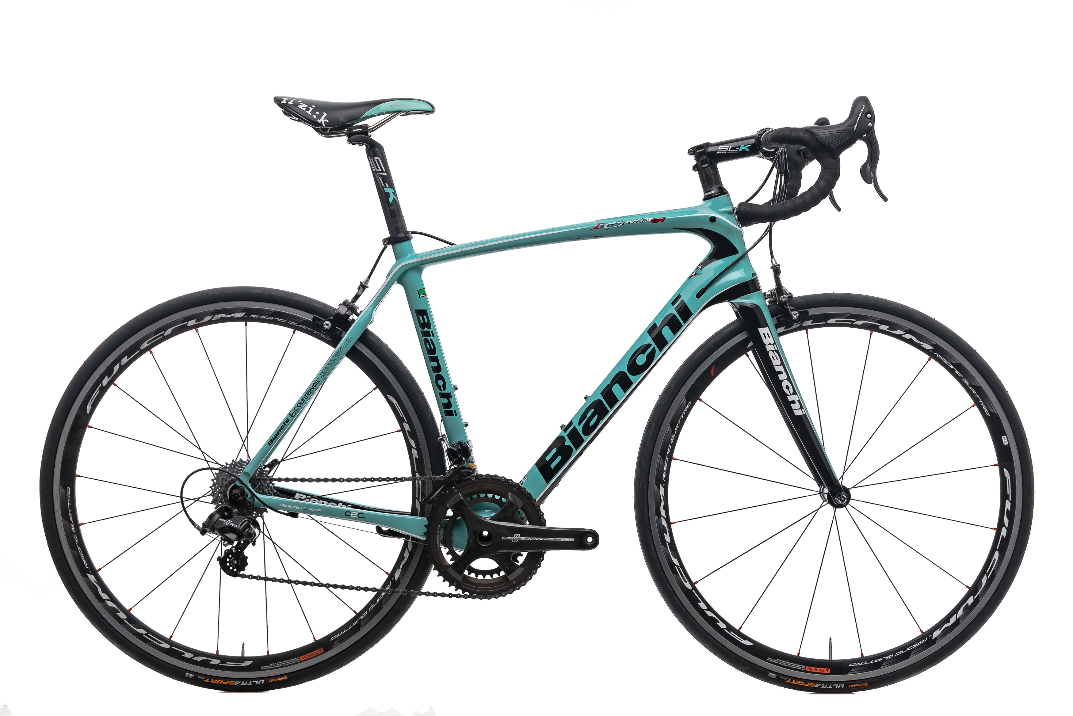 Bianchi Infinito CV 55cm Road Bike 2017 - Carbon Fiber Frame, Shimano Groupset for Endurance Cycling & Long Distance Rides