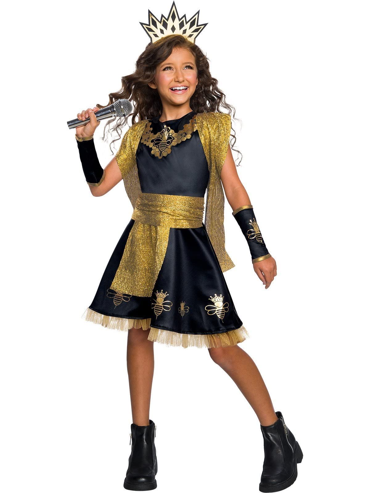 Rubies Girl's The Queen Bee Costume – Kids Halloween Dress Up, Pretend Play & Party Outfit – Perfect for Halloween, School Plays, and Themed Birthday Parties