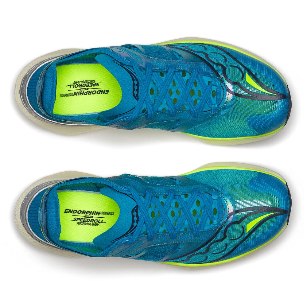 Saucony Men's Endorphin Elite Running Shoes - Lightweight Carbon Fiber Racing Sneakers for Marathon & Road Running | Perfect for Competitive Runners & Speed Training