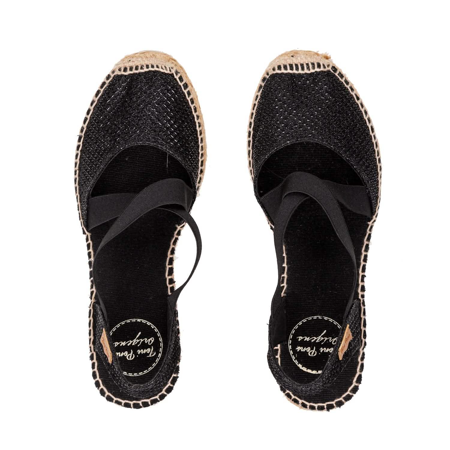 Women's Shimmery Wedge Espadrille Sandals - Saba S | Comfortable Summer Beach Shoes for Outdoor Parties & Vacations