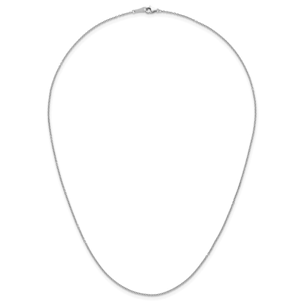 1.3mm Platinum Cable Chain Necklace for Women - Dainty & Elegant Jewelry for Everyday Wear, Parties & Gifts