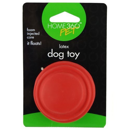 360° Durable Latex Dog Chew Toy with Squeaker - Interactive Play for Puppies & Adult Dogs - Perfect for Indoor & Outdoor Fetch Games, Training, and Teething Relief