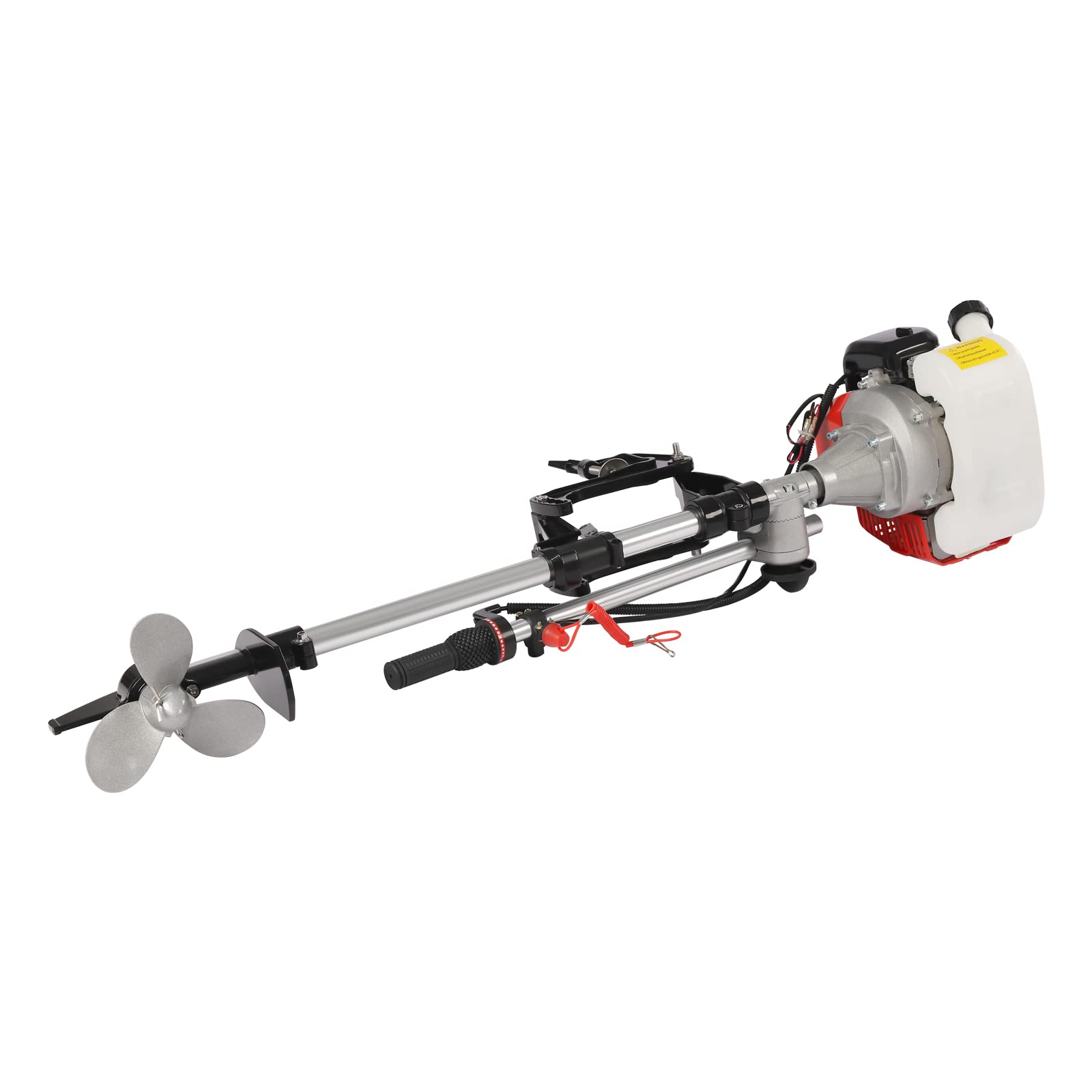 2.3HP 55CC 2-Stroke Outboard Motor for Fishing & Inflatable Boats - Long/Short Shaft Marine Engine