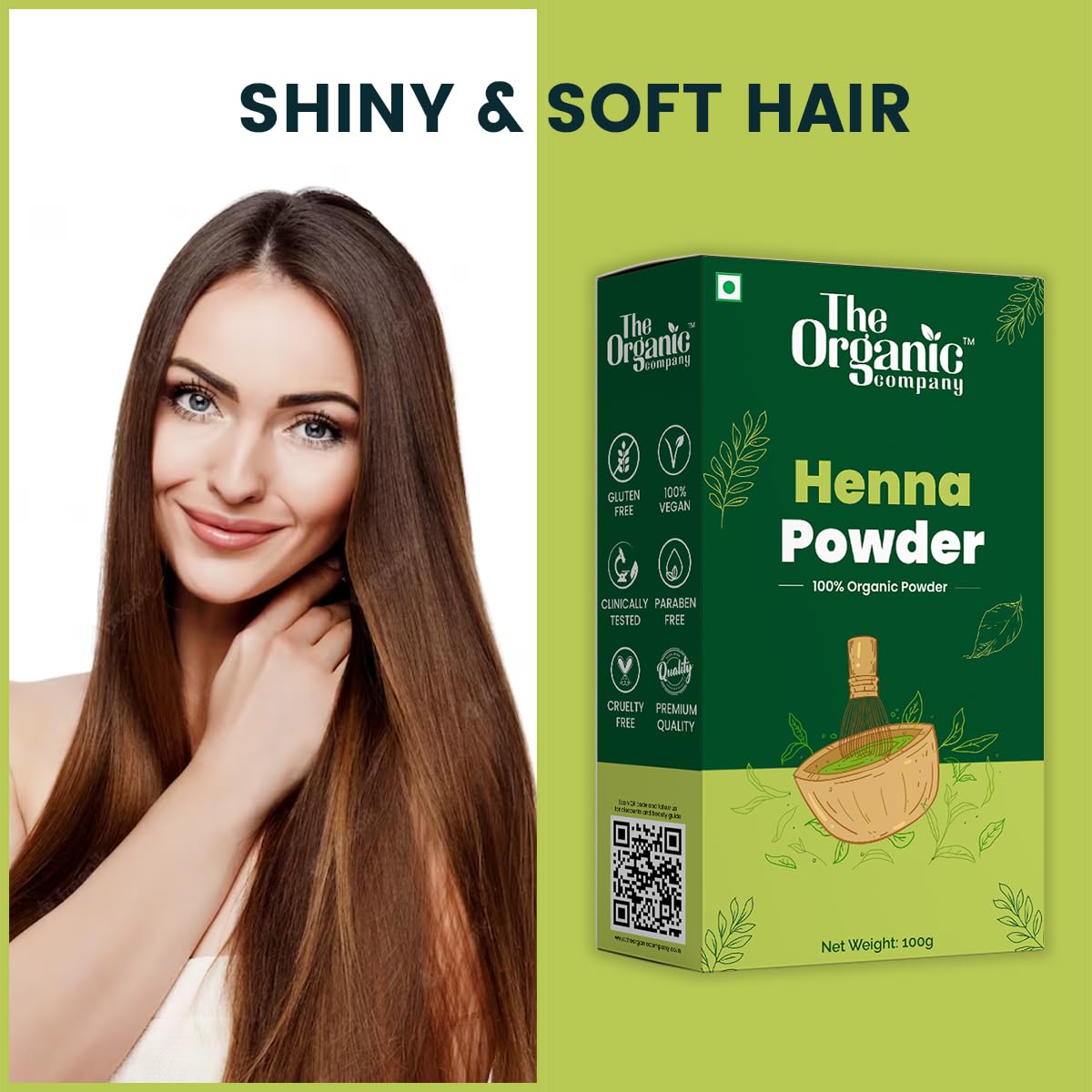 100% Pure Organic Henna Powder for Hair & Body - Natural Mehandi Dye for Hair Coloring & Hand Tattoos - Chemical-Free, Vegan-Friendly - Perfect for DIY Beauty & Bridal Mehndi Designs