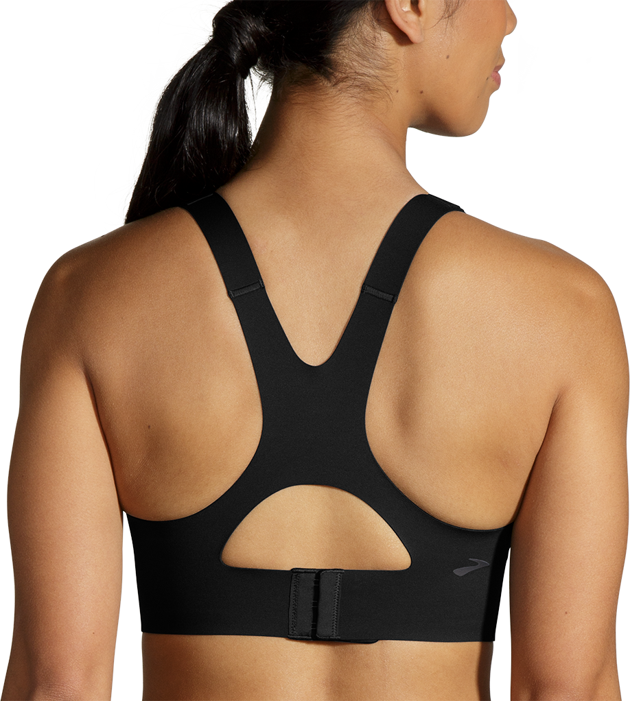 Women's Dare Racerback Sports Bra 2.0 - High Impact Workout Running Bra - Breathable & Supportive Activewear (Black) - Perfect for Gym, Yoga & Marathon Training