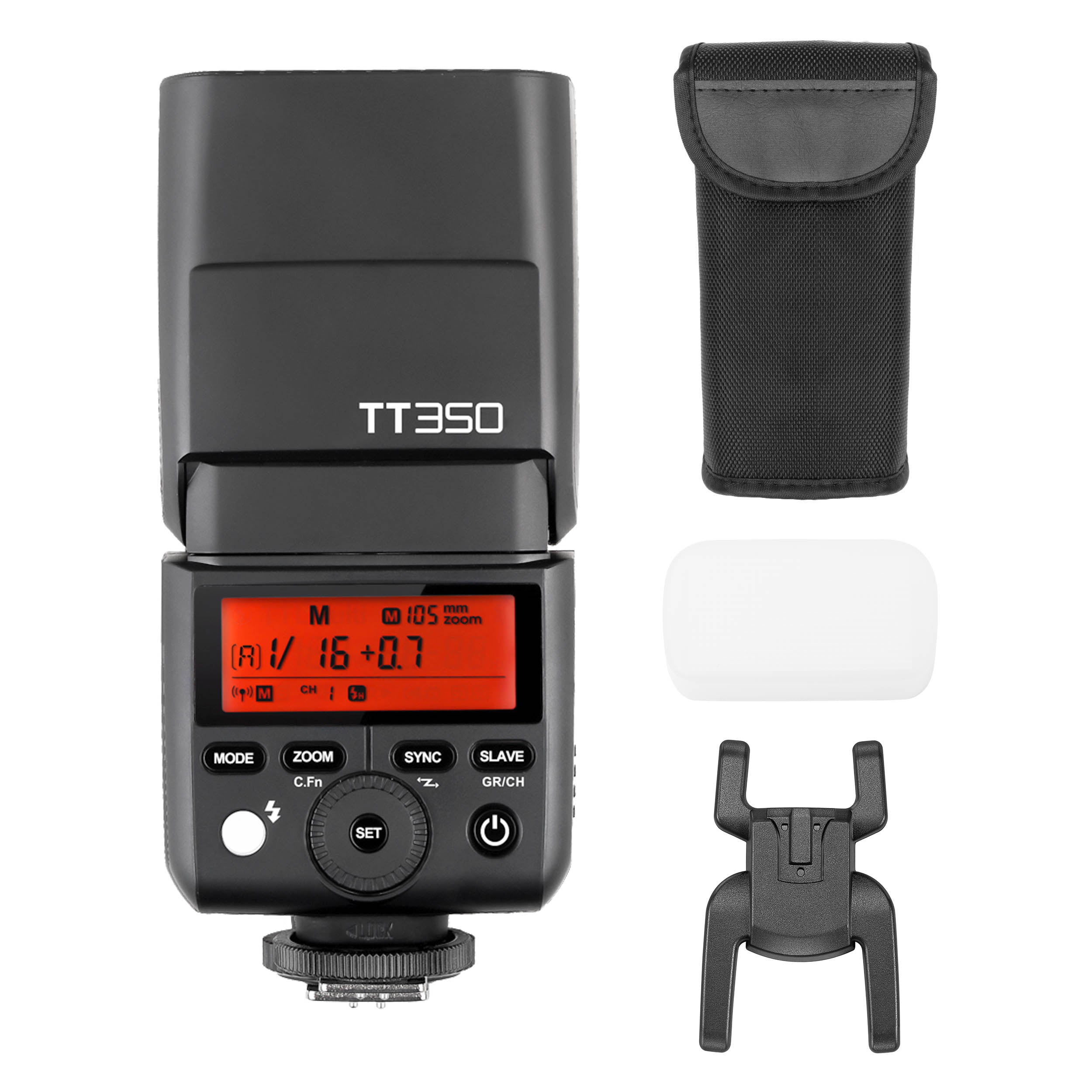 THINKLITE TT350 AA Battery Powered Compact TTL HSS Speedlite Flash for Canon/Nikon/Sony DSLR Cameras - Perfect for Portrait, Wedding & Event Photography