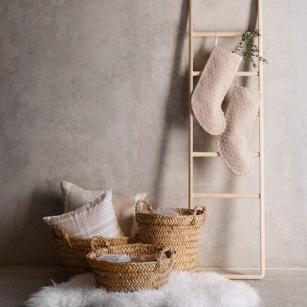 Premium Japanese Hinoki Wood Ladder - Natural, Durable & Lightweight for Home Decor, Shelf Display, and Plant Climbing Support