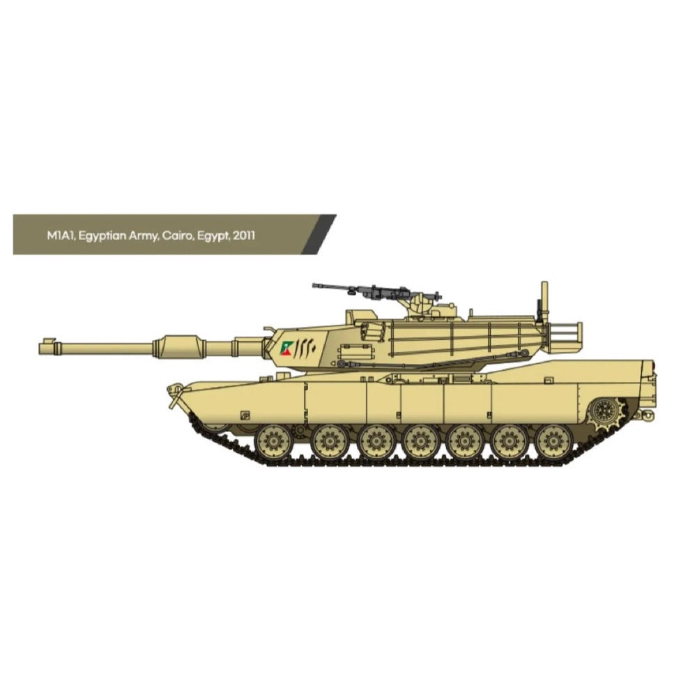 1/72 Scale USMC M1A1 Abrams Tank Model Kit - Academy 13430 - Perfect for Military Collectors, Model Builders & History Enthusiasts - Display, Gifts or Wargaming Scenarios