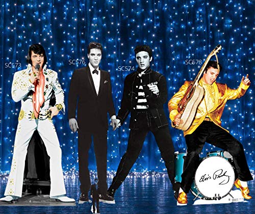 Elvis Gunfight Star Cutouts - Premium Die-Cut Decorations for Themed Parties, Movie Nights & Elvis Fan Events