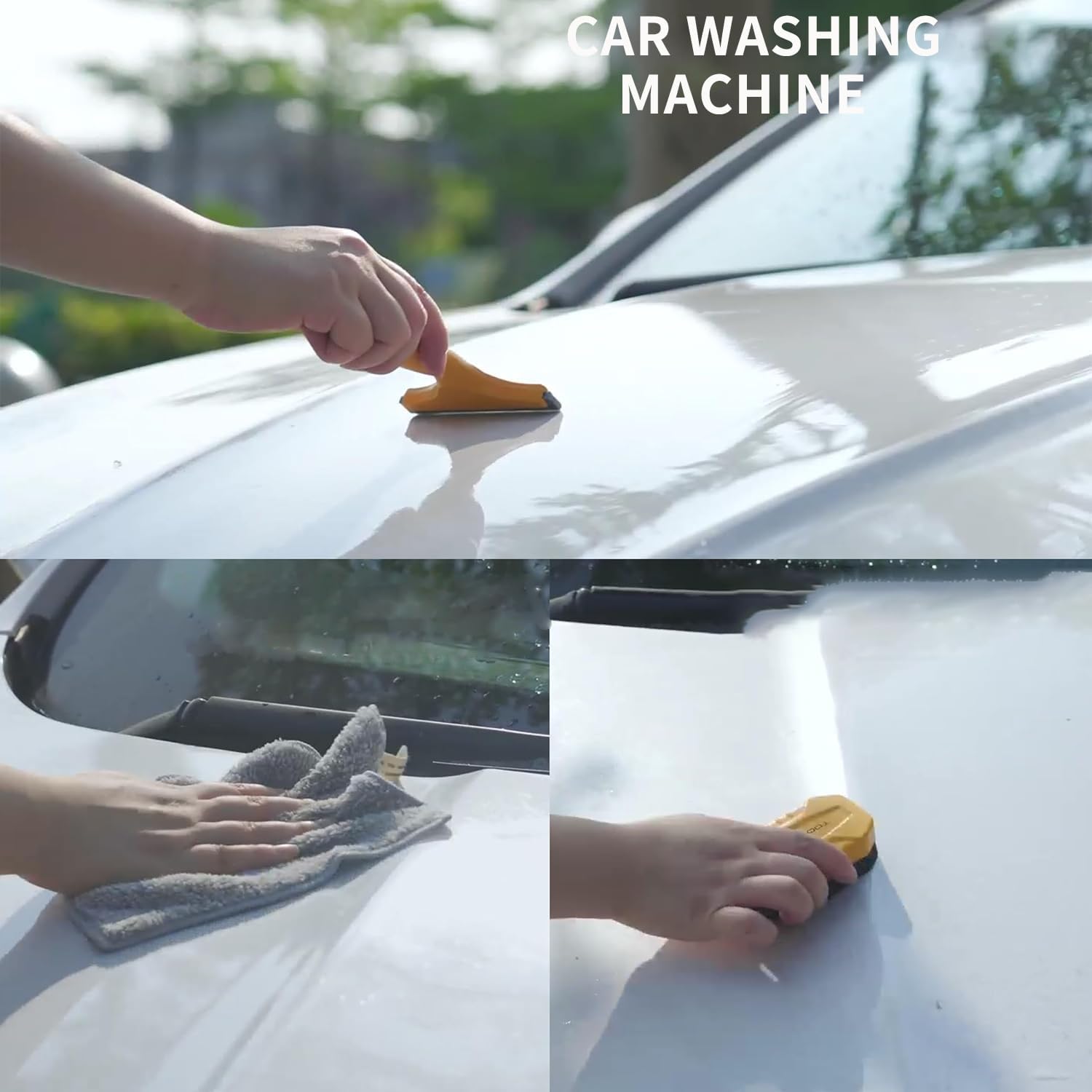 YEIBOBO Kids Water Pressure Washer Toy Set - Car Wash Gun with Scraper, Sponge & Towel - Pretend Play Cleaning Tools for Toddlers - Role Playing Outdoor Water Toy Gift for Boys & Girls - Perfect for Backyard Play, Summer Activities & Imaginative Car Wash Games