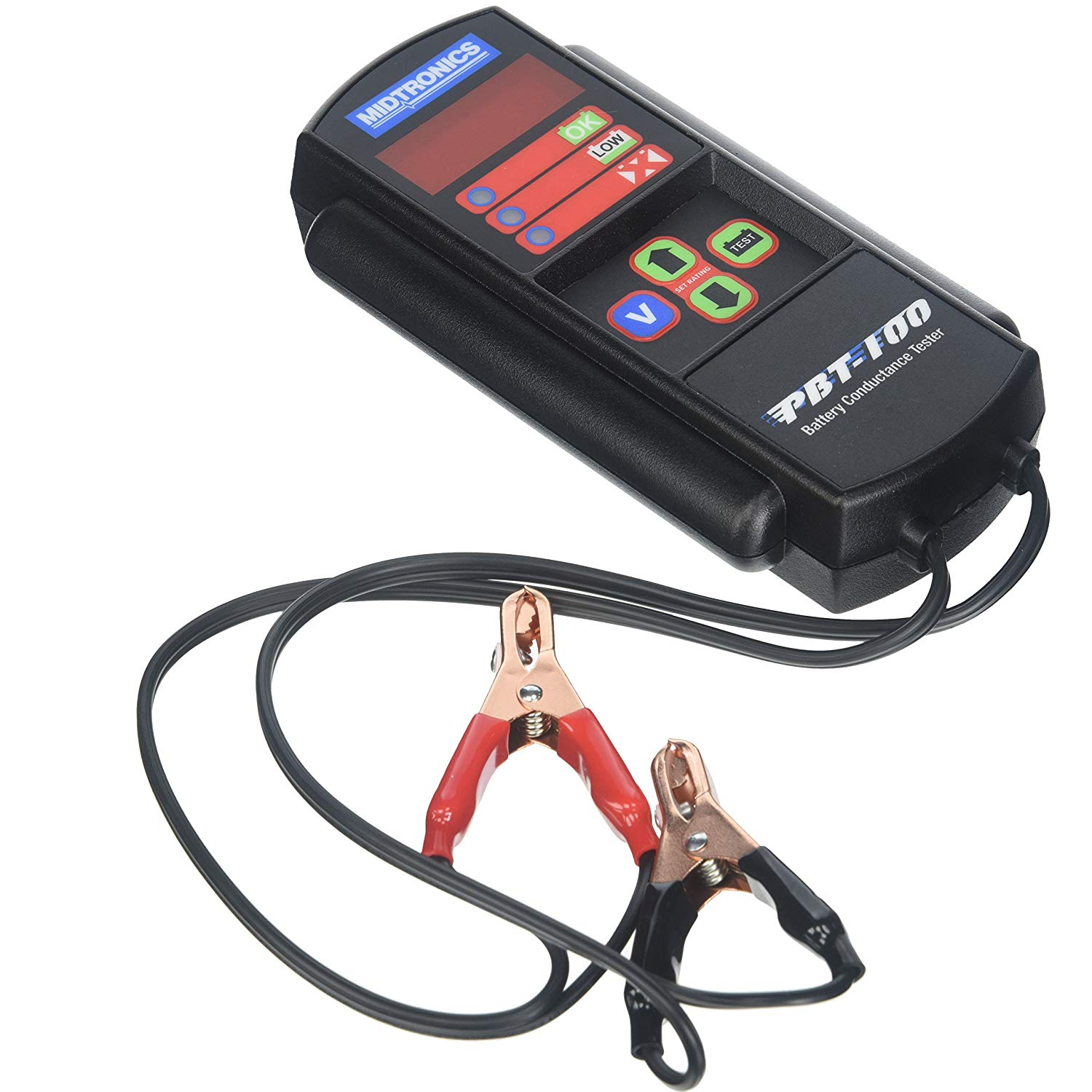 Midtronics PBT100 Digital Battery Tester - 12V/24V Automotive Battery Analyzer for Cars, Trucks & Motorcycles | Accurate Voltage & Cold Cranking Amp Test | Perfect for DIY Mechanics & Auto Shops