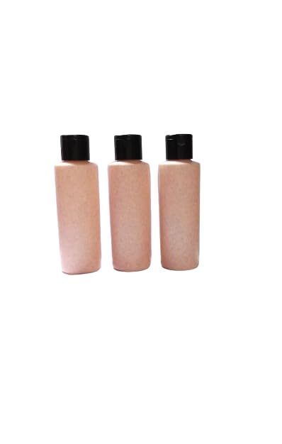 SHREE MAHA 100ml Empty Cosmetic Bottles with Flip-Top Cap - 6 Pack Reusable Refillable Travel Containers for Shampoo, Hair Oil, Massage Oil & Beauty Products - Portable Storage Solution for Home & Salon Use (Pink)
