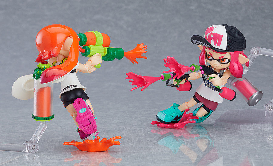 Figma #400 DX Splatoon Girl Inkling Action Figure - Collectible Anime Model for Gaming Fans & Decor