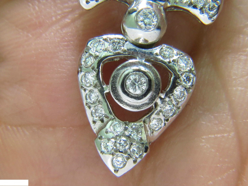 1.10 Carat Diamond Modern Deco Pendant Necklace - Italian 925 Sterling Silver Jewelry for Women - Perfect for Weddings, Anniversaries & Special Occasions